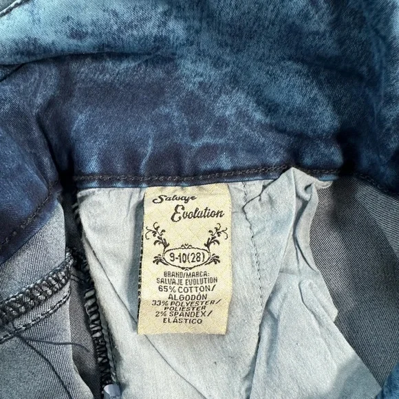 Jeans size 28  Salvaje Evolution Low rise Skinny Ankle blue stone wash nwt - Picture 7 of 11